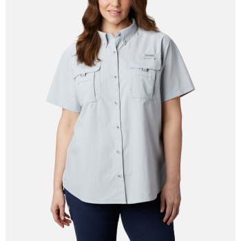 Columbia Overhemd Dames, PFG Bahama Short Sleeve Plus Size Grijs, 26JCPMTZK